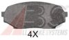 A.B.S. 36725 OE Brake Pad Set, disc brake